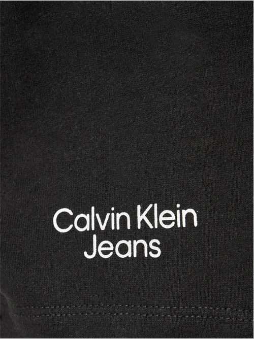 STACKED LOGO RELAXED SHORTS CALVIN KLEIN JEANS | IB0IB01180/BEH